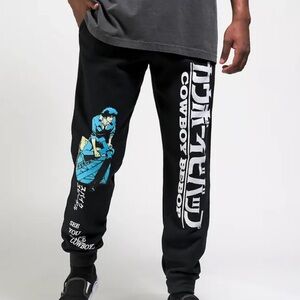 Zumiez Black and Blue Graphic Sweatpants